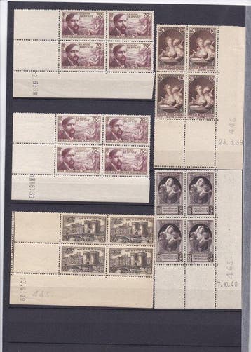 Frankrijk 1936/1958 - Franse collectie gedateerde munten -, Gestempeld