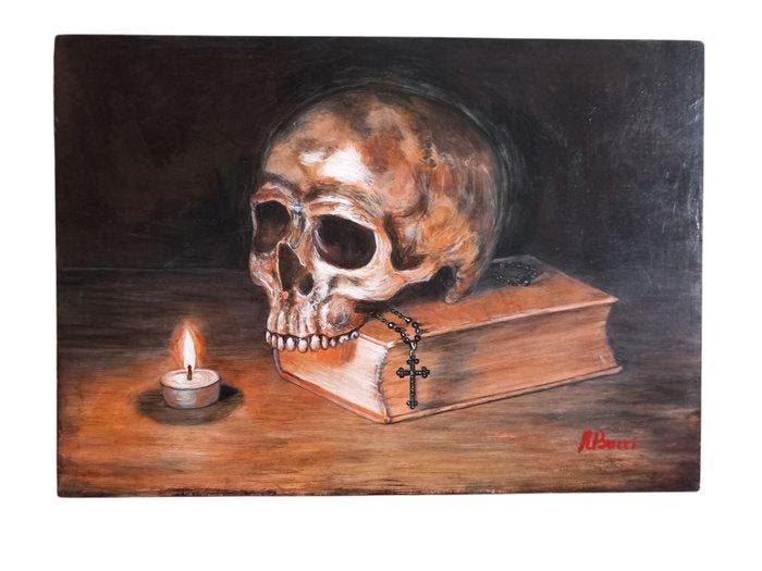 Rita Bucci (XX-XXI) - Vanitas, Antiquités & Art, Art | Peinture | Classique