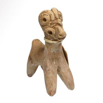Siro-Hettitisch Terracotta Beeld van een ram