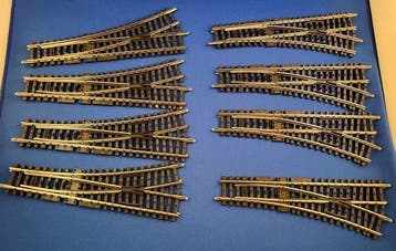 Märklin H0 - Modeltreinsporen (14) - Set losse wissels en