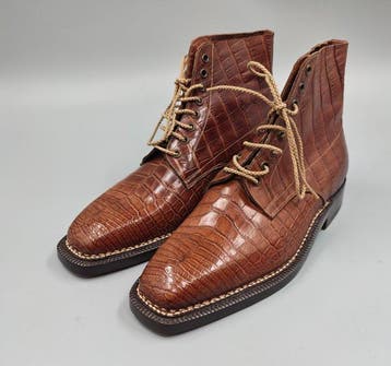 Enzo Bonafè Crocodile-UK8.5-Norwegian welt - Enkellaarsjes -, Kleding | Heren, Schoenen, Nieuw