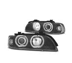 PHARES BMW E39 95-00 ANGEL EYES LED FOND NOIR, Verzenden