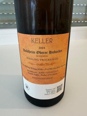 2024 Klaus Peter Keller: Dalsheimer Oberer Hubacker Monopol, Nieuw