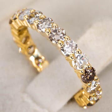 Zonder minimumprijs - Ring - 14 karaat Geel goud - 2.03ct., Nieuw
