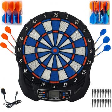 Elektronisch dartbord 1-8 spelers | Retour deal -29% | Sn..., Verzenden, Nieuw, Dartbord met pijlen, Elektronisch