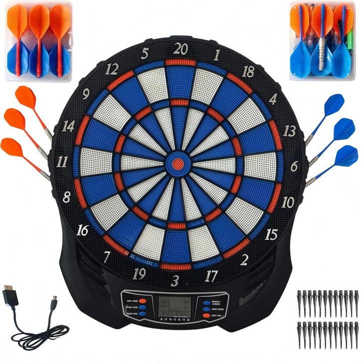 Elektronisch dartbord 1-8 spelers | Retour deal -29% | Sn..., Sport en Fitness, Darts, Elektronisch, Nieuw, Dartbord met pijlen