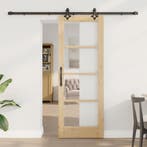 vidaXL Schuifdeur Naturel 73,5 x 198,5 cm Massief grenenhout, Verzenden, Nieuw