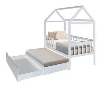 Veilig Peuterbed Wit | 160x80 | Beste Prijs, Kinderen en Baby's, Ophalen of Verzenden, Nieuw