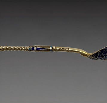 Lepel - .875 (84 Zolotniki) zilver, Antiek en Kunst