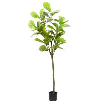 vidaXL Kunstfuxus boom 48 blaadjes 165 cm groen, Verzenden
