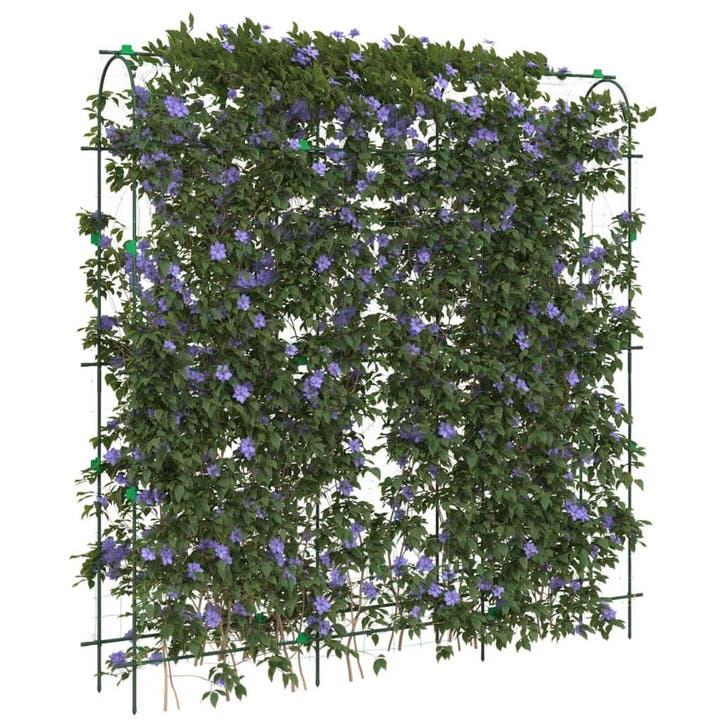 vidaXL Plantenklimrek U-vorm 181x31x182,5 cm staal, Jardin & Terrasse, Bacs à fleurs & Jardinières, Envoi