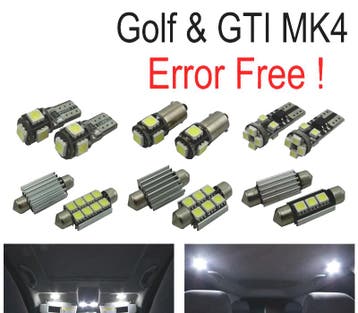 KIT 15 AMPOULES LED INTÉRIEUR POUR VOLKSWAGEN VW GTI GOLF 4, Verzenden