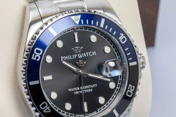 Philip Watch - Caribe Sport - Blue/black - Swiss Made - Date