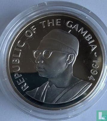 Gambia 20 dalasis 1994 (PROOF) Scottish explorer Mungo P..., Verzenden, Losse munt