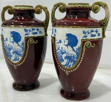 Vase à double anse (2) - Céramique, Antiquités & Art
