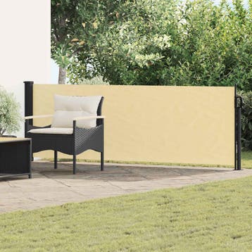 vidaXL Uittrekbaar Zijscherm 500 x 100 cm Polyester, Tuin en Terras, Verzenden, Nieuw