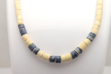 Koraal - Blauw en wit koraal - Ambachtelijk - Halsketting, Verzamelen