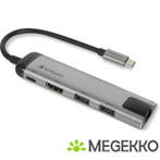 Verbatim 49141 interface hub USB 3.0 (3.1 Gen 1) Type-C 1000, Verzenden, Nieuw