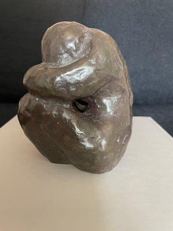 Karen Marre - sculptuur, Solitude - 14 cm - Brons in