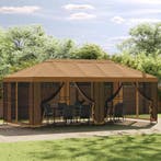 vidaXL Paviljoen met zijwanden 6 x 3 m Beige Polyester en, Verzenden