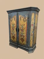 Kabinet - Antiek handgeschilderd kabinet uit de 18e eeuw -