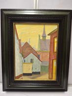 H. Bongers (XX) - Kleurrijke dorpsstraat