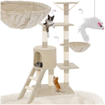 Krabpaal Dominik 144cm - beige, Verzenden, Nieuw
