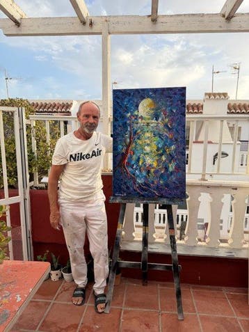 Miroslav Spadrna (pintorcheco) - TRAVESÍA BAJO LA LUNA-XL