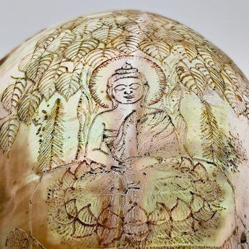 Oud-Tibetaans of Nepalees Conchschaal Ritueel Zeldzame