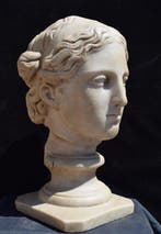 Sculpture, Testa di Afrodide - 33 cm - Marbre de Carrare