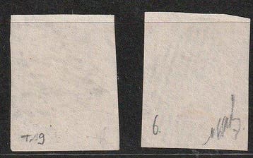 Zwitserland 1852 - Rayon III, Kleine cijfer; Valuta in Rp en
