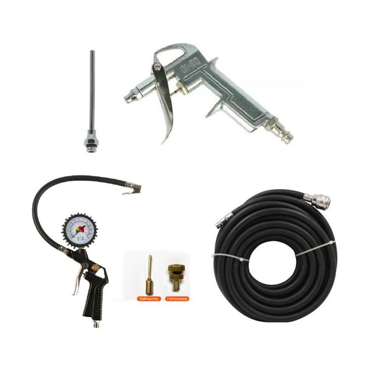 Kibani Luchtdruk Set - Luchtslang 10 Meter - Bandenpomp -, Doe-het-zelf en Bouw, Compressors, Nieuw
