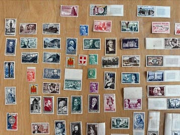 Frankrijk 1949/1965 - Verzameling van 104 diverse, Gestempeld