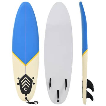 vidaXL Surfplank 170 cm blauw en crème, Watersport en Boten, Kitesurfen, Verzenden, Nieuw