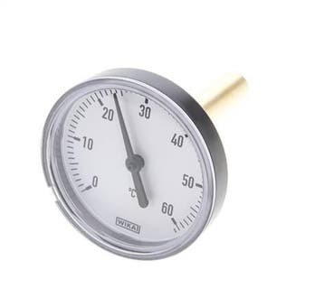 Thermomètre bimétallique en plastique de 0 à +60°C Tige de, Verzenden