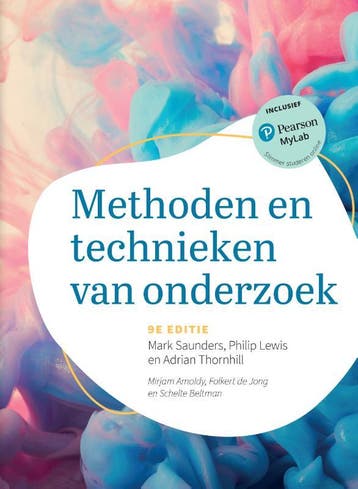 Methoden en technieken van onderzoek, 9e editie met MyLab NL, Verzenden, Mark N.K. Saunders