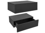 Veiling - Zwevend Nachtkastje - Zwart - Incl. Lade - Set van