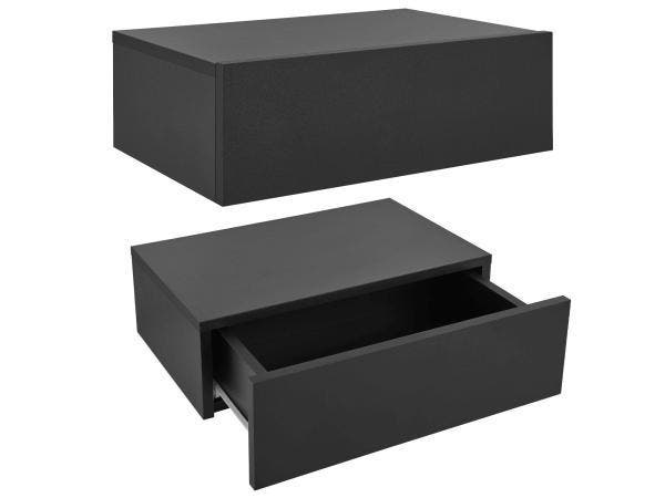 Veiling - Zwevend Nachtkastje - Zwart - Incl. Lade - Set van, Maison & Meubles, Chambre à coucher | Tables de chevet