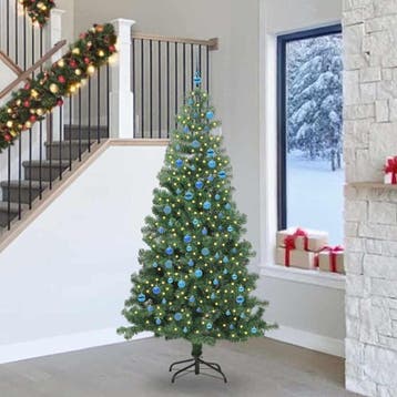 vidaXL Kerstboom Groen 240 cm PVC, Diversen, Verzenden, Nieuw