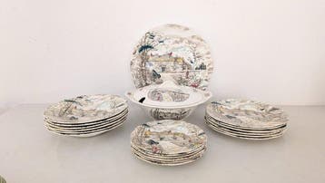 British Anchor - Eetservies voor 6 (20) - Engels aardewerk -, Antiek en Kunst