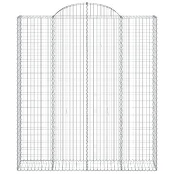 vidaXL Schanskorf gewelfd 200x50x220/240 cm gegalvaniseerd, Verzenden, Nieuw