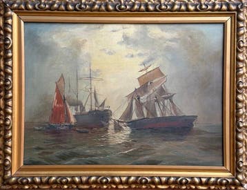 English School (XIX) - Vessel At Sea