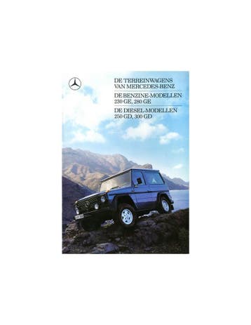 1988 MERCEDES BENZ G KLASSE BROCHURE NEDERLANDS