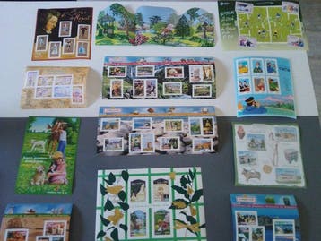 France 2006/2007 - Lot timbres blocs feuillets MNH années, Gestempeld
