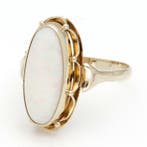 Bague - 14 carats Or jaune Opale