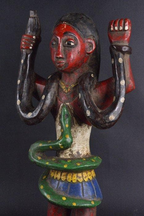 Standbeeld van Mami-Wata - Gouro - Ivoorkust, Antiquités & Art, Art | Art non-occidental
