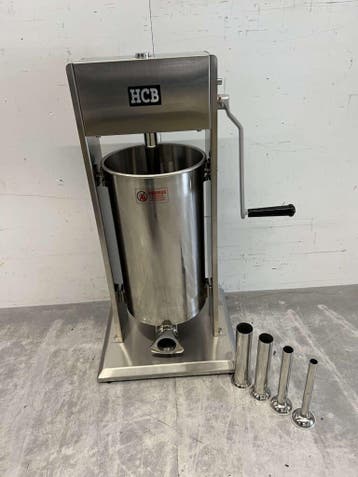 HCB RVS Verticale vulbus stopbus worstvuller 15 liter Horeca, Ophalen of Verzenden, Nieuw in verpakking