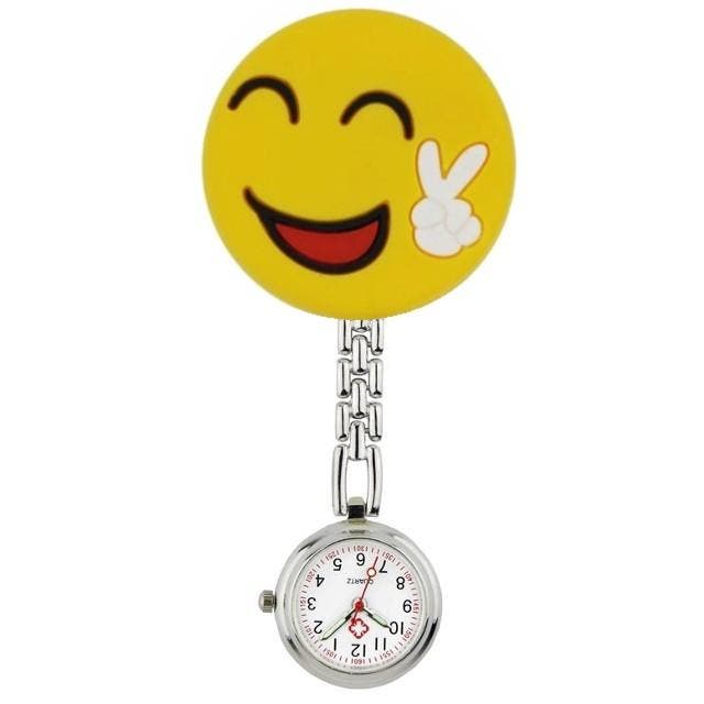 Fako - Verpleegstershorloge - 3D Ketting - Emoji Peace, Handtassen en Accessoires, Horloges | Dames, Verzenden