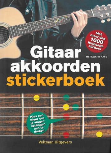 Gitaarakkoorden stickerboek 9789048316625 Hereward Kaye, Verzenden, Hereward Kaye