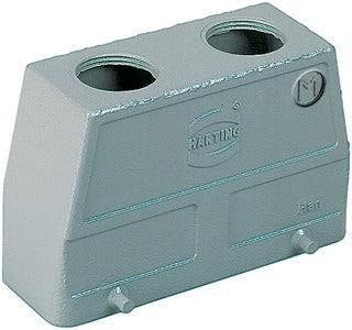 Harting Han 16B Heavy Duty Kap Boveninvoer 2xM25 -, Verzenden